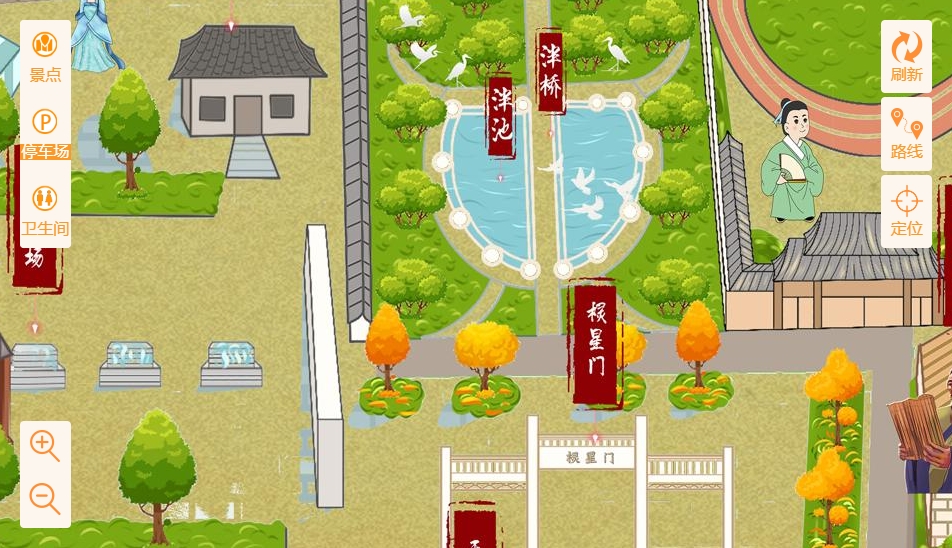 西陵手绘地图景区语音讲解导览系统：智慧景区建设的基石