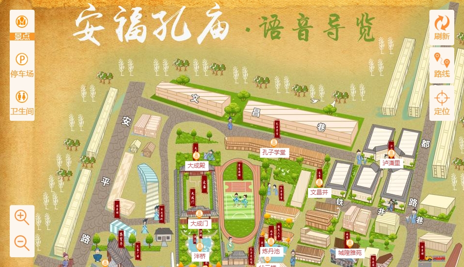 西陵手绘地图：智慧景区智能化服务的延伸